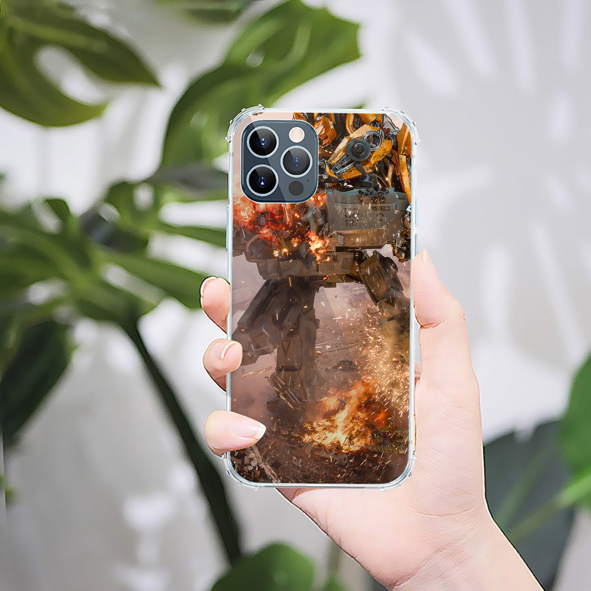 （画像用） Transformers トランスフォーマー 【iPhone 12シリーズ対応】透明スマホケース（クリアソフトケース）